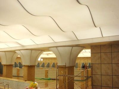 佛山软膜天花 三水广告喷绘膜与南海A级防火膜吊顶安装产品图集